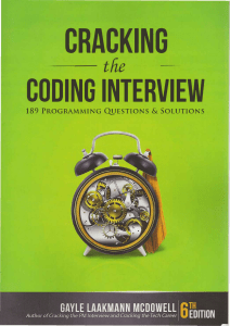 Cracking the Coding Interview 189 Programming Questions and Solutions