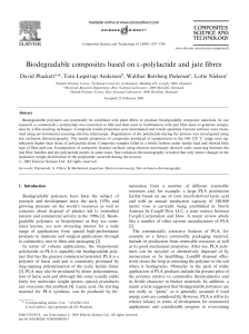 Biodegradable composites based onl-polylactide and jute fibres