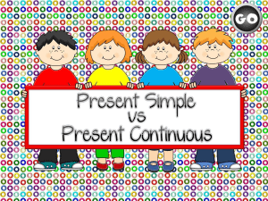 present simple vs present continuous 