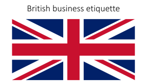 British business etiquette