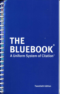 the bluebook