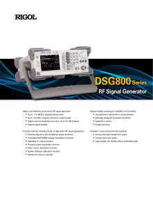 DSG800 Data Sheet