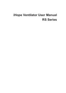 RESVENT RS Ventilator User Manual-new