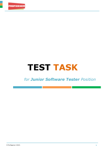 Test Task for Junior Software Tester Position