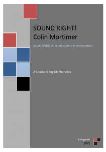 Sound Right, Collin Mortimer