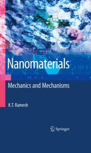ramesh k t nanomaterials mechanics and mechanisms