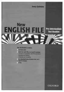 New English File - Test Booklet