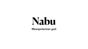 Nabu — Mesopotamian god