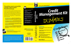 Credit Management Kit for Dummies   ( PDFDrive )
