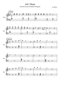 All I Want sheet music