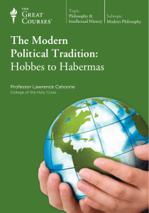 [TGC] The Modern Political Tradition - Hobbes to Habermas