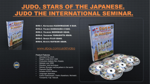 JUDO. Stars of the Japanese judo The international seminar.