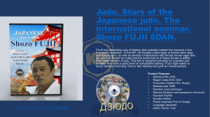 Judo. Stars of the Japanese judo. The international seminar. Shozo FUJII 8DAN.   