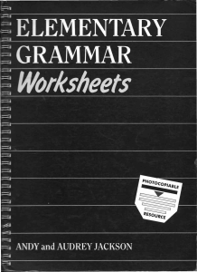 elementary grammar worksheets