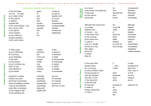 A complete list of Linking Words (IELTS essay)