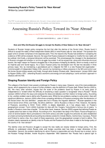 Assessing-Russias-Policy-Toward-its-Near-Abroad