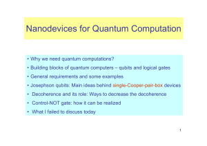 Quantum Computation Galperin