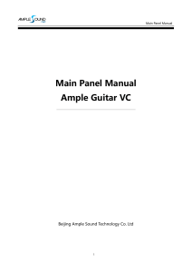 Main Panel Manual-AGVC