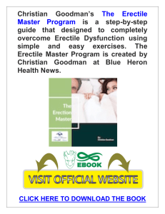 Erectile Master PDF, eBook by Christian Goodman