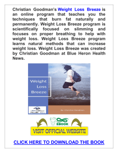 Weight Loss Breeze PDF, eBook by Blue Heron Health News