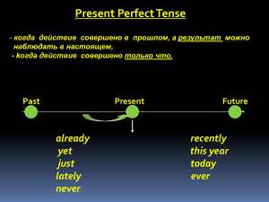 present perfect 