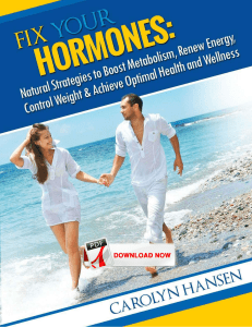 Carolyn Hansen Fix Your Hormones™ PDF eBook