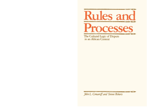 Rules and Processes The Cultural Logic of Dispute in an African Context by John L. Comaroff, Simon Roberts (z-lib.org)