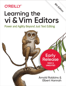 Robbins. Learning the vi and Vim Editors