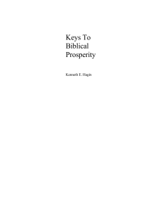 Kenneth E Hagin Biblical Keys to Financial Propserity