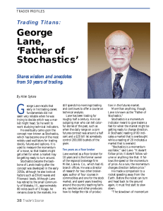 George Lane-Father of Stochastics