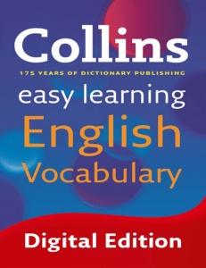 Easy Learning English Vocabulary (Collins Easy Learning English) ( PDFDrive )