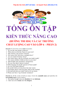 TONG ON NGU PHAP NANG CAO - BUI VAN VINH - QUYNH THOM