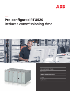 Pre-configured RTU520