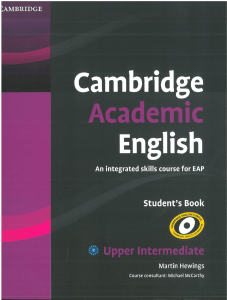 Cambridge academic english upper SB