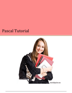 pascal tutorial