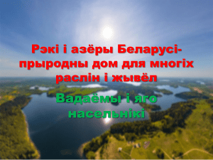 Рэкі і азёры Беларусі-прыродны дом для многіх раслін