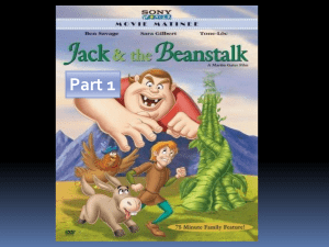 Jack & the beanstalk part 1