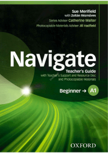Navigate A1 Beginner Teacher's Guide with Resources 2015, 228p