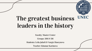 The greatest business leaders in the history