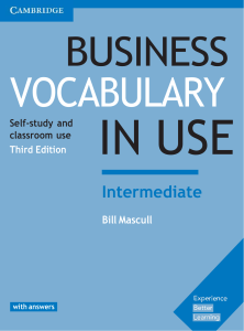 2017 Business Vocabulary in Use Intermediate