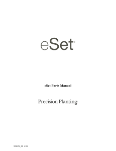 eSet Parts Manual (955676)