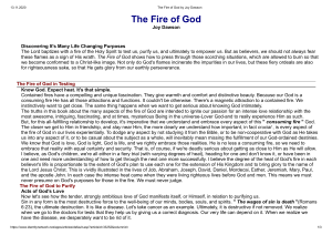 The Fire of God by Joy Dawson