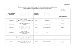 Влияние динамич нагрузки