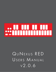 QuNexus RED Manual 2.0.6