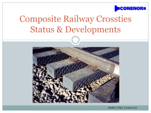 Conenor Composite Railway Crossties