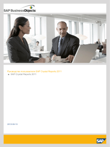 Руководство пользователя SAP Crystal Reports 2011 RUS