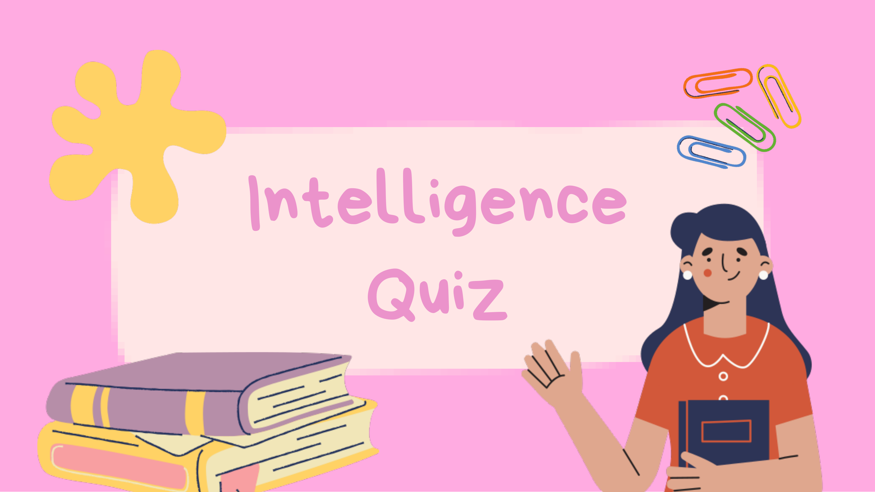 Интеллект квиз. Women's Intelligence Quiz. Disjunctive.