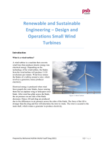 PSB211EN - Wind Turbine Lab Sheet (Aug 2021)