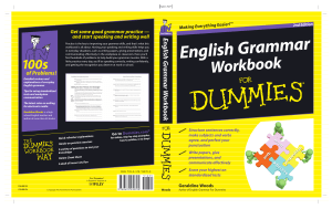 English Grammar Workbook For Dummies, 2nd Edition