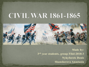 CIVIL WAR 1861-1865